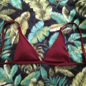 LA hearts top in maroon